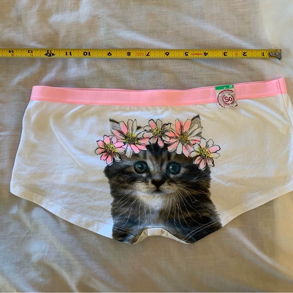 2 pairs underwear new with tags kitten with flower crown and Spider-Man